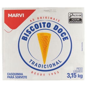Casquinha Biscoito Doce Marvi C/ 300 Unid