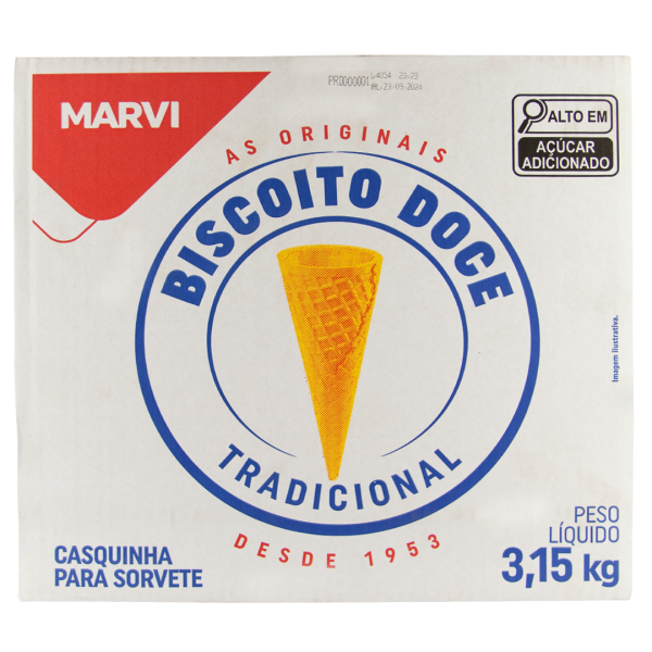 Casquinha Biscoito Doce Marvi C/ 300 Unid