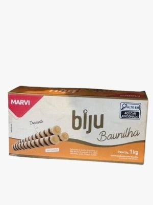 Canudo Biju Sabor Baunilha 1kg Marvi