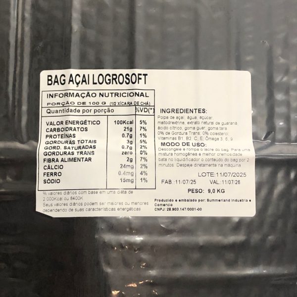 Bag Açaí - 9kg (Congelado) - Imagem 2